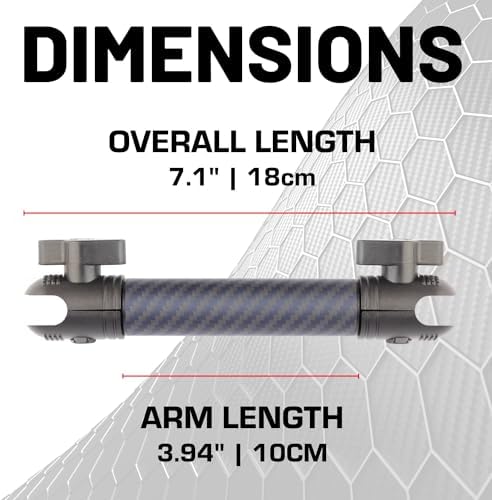 Revolutionary Bulletpoint Dash Mount with 10 cm Adjustable Arm for Smartphones – Premium Carbon Fiber & Kevlar Construction for Ultimate Durability and Compatibility with i Phone & Android – Effortless Installation on 20 mm Attachment Ball, Ensuring Safety and Hands-Free Convenience on the Road