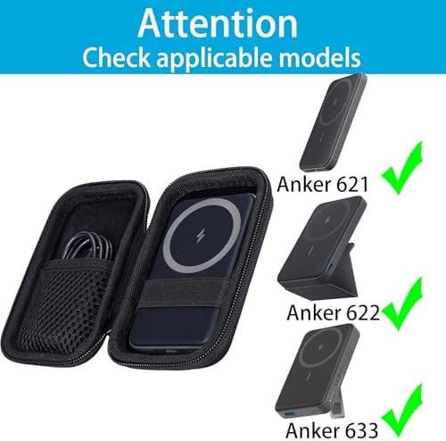 Khanka Premium Hard Travel Case for Anker 621/622/633 Magnetic Battery (Mag Go) – Ultimate Protection for 5000 m Ah & 10000 m Ah Portable Chargers in Sleek Blue – Lightweight, Durable, and Custom-Fit Design for Enhanced Travel Convenience