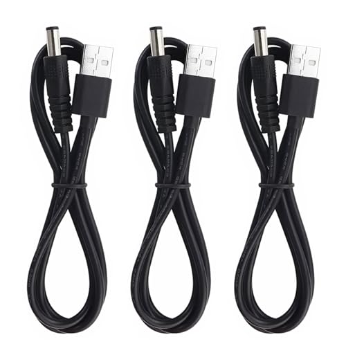JLY (3 Set 3.94Ft) PD USB C to DC 5.5mm x 2.1mm Adapter Cable – 1FT Short Charger Cord with Stable Output for Camera, Router, Mini PC – Nylon Braided, Travel Ready, Plug & Play Cable – Enhanced Compatibility and Speed