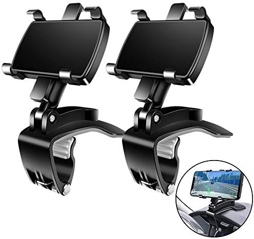 FONKEN 360-Degree Car Phone Mount – Versatile Dashboard Clip for i Phone 11/12 Pro Max, Samsung Galaxy S10/S9/S8, LG and More – Ultimate Stability and Enhanced Viewing Experience for Safer Driving