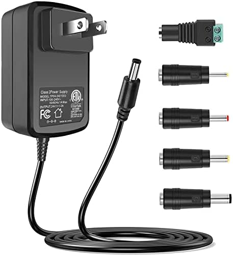 Versatile 24 V 1 A Power Adapter – Universal AC to DC Converter for Seamless Security Camera and Router Power Supply – Durable US Plug Design with Built-In Safety Features for Reliable Performance and Fast Charging