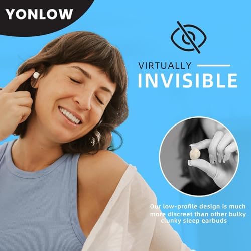 Ivory Wireless Sleep Earbuds – Ultra-Light Bluetooth 5.4 Headphones Perfect for Side Sleepers | Luxurious Comfort with Superior Sound Quality | Ideal for Audiobooks, Meditation, and Relaxing Music Sessions for Enhanced Rest