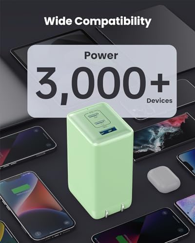 High-Efficiency 128 W USB C Wall Charger – Ga N III 3-Port Fast Charging Hub for Mac Book, i Phone, Galaxy & More – Portable 65 W Adapter with Foldable Design for Ultimate Convenience and Speed
