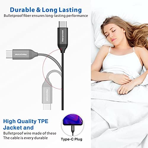 Experience Ultimate Serenity with Hearprotek Sleep Earbuds – USB-C Noise Isolation Earphones for Uninterrupted Comfort, Ideal for Relaxation, Air Travel, and Snoring Relief – Premium Silicone Tips for Perfect Fit and Enhanced Sound Quality