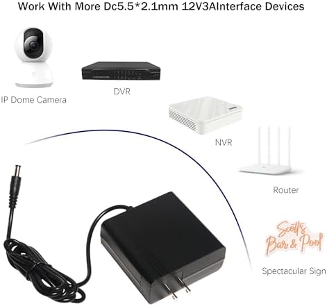 12 V High-Efficiency Power Supply Adapter – Versatile AC to DC Converter for LED Lighting and Low-Voltage Applications – 3 A Compact Design with Advanced Safety Features for Reliable Performance and Easy Installation