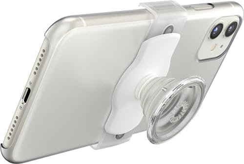 Revolutionary Pop Sockets Grip Slide for Phones – Versatile Sliding Phone Holder with Expandable Kickstand – Clear on White – Enhanced Compatibility for Curved Edge Cases – Effortless Positioning for Selfies and Streaming – Swappable Pop Top for Personalized Style – Wireless Charging Ready – Perfect Cell Phone Accessory for Texting and Watching on-the-Go – Non-Adhesive Design for Maximum Utility and Easy Removal – Upgrade Your Mobile Experience with This Innovative Phone Grip Solution!