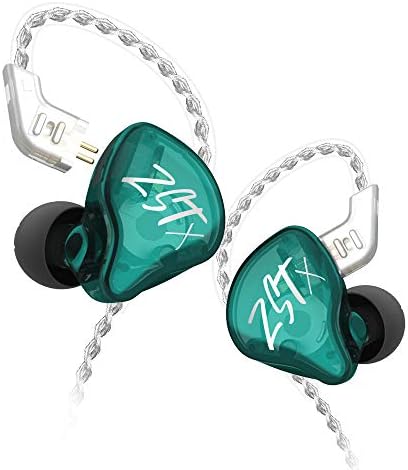 Kinboofi KZ ZSTX High-Fidelity In-Ear Monitor Headphones with Hybrid Driver Technology – Premium 1 BA 1 DD Wired Earbuds in Stunning Purple, Detachable Cable for Enhanced Versatility and Comfort, Ideal for Audiophiles and Gamers Seeking Superior Sound Quality