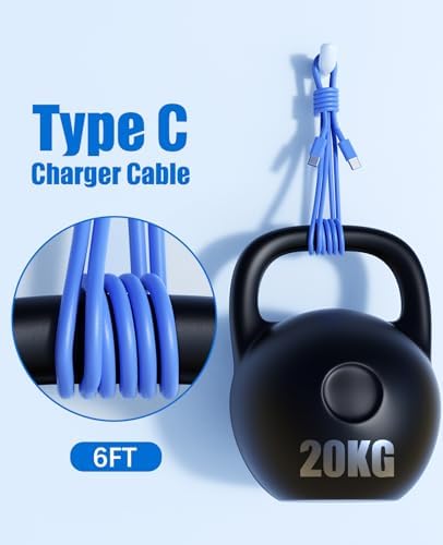 Ultra-Fast 40 W Dual-Port USB-C Charger with 4 Premium 6 FT Cables | Perfect for i Phone 16/15 Pro Max, i Pad Pro & Samsung S24 | Compact, Travel-Ready Design for Effortless Charging | Experience Rapid Power Delivery & Versatile Compatibility for All Devices