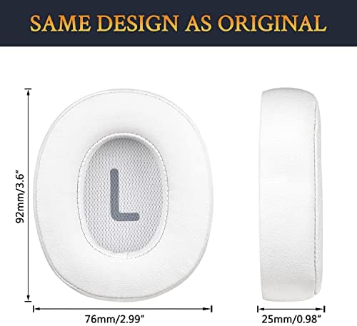 Premium SOULWIT Replacement Earpads for JBL Tune 700 Series – Soft Protein Leather & High-Density Foam Cushions in Sand Dune – Elevate Comfort & Sound Isolation for Wireless Over-Ear Headphones – Effortless Installation & Enhanced Durability