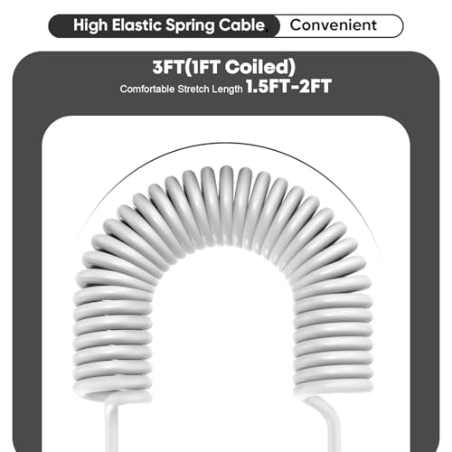 38 W Dual Port Fast Car Charger for Apple Watch & i Phone – USB-C PD & QC3.0 Charging Adapter with 6 ft Lightning Cable – Power Up Your Devices on the Go with Enhanced Compatibility and Safety Features