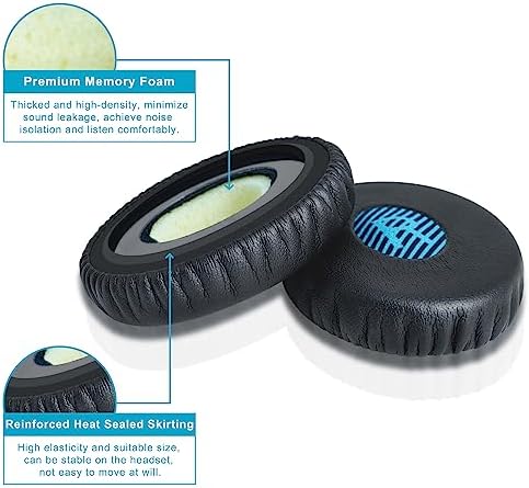 Ultimate Comfort Replacement Ear Pads for Bose OE2 Headphones | GVOEARS Premium Memory Foam Cushions for OE2, OE2 i, Sound True & Sound Link Models | Durable Black Earpads for Enhanced Listening Experience & Long-lasting Quality