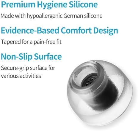 Transform Your Audio Experience with AZLA Sedna Earfit Crystal Standard 2 – Premium Silicone Earbud Tips for Sony WF-1000 XM5, Beats, Sennheiser, Jabra – Ultimate Noise-Canceling Replacement Tips (3 Pair, M-ML-L) – Achieve Unmatched Comfort & Superior Sound Isolation