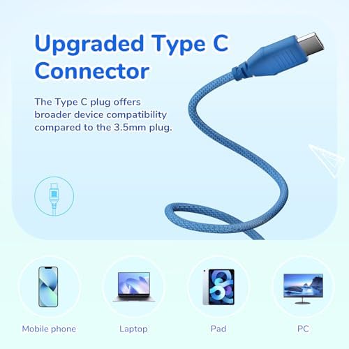 Transform Your Child’s Audio Adventures with Ear Fun K3 Kids Over-Ear Headphones – Engineered for Safe Listening with Volume Limiting, Exceptional HD Stereo Sound, and Travel-Friendly Foldable Design in Vibrant Blue – Ideal for School, Stylish for Every Young Explorer with Enhanced USB-C Compatibility!