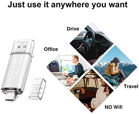 High-Speed 512 GB Dual Port USB 3.0 Type C Flash Drive – Versatile OTG Memory Stick for Android Smartphones & PCs, Compatible with Samsung Galaxy S10/S9/S8/Note 9, LG, Google Pixel – Compact & Stylish Red Design for Effortless File Transfers