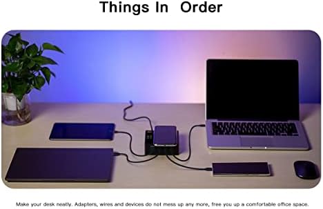 Revolutionize Your Workspace with the ISDT Power 200 H – Advanced 200 W USB C Desktop Charging Station Featuring 4+1 Ports for Lightning-Fast Charging of Mac Book Pro/Air, i Pad, i Phone, Galaxy & Pixel – Magnetic Functionality & Included Power Adapter for Optimal Efficiency and Device Organization