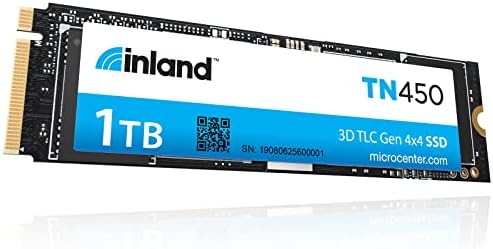 Elevate Your Performance with the INLAND TN450 500 GB NVMe M.2 PCIe Gen4 x4 Internal SSD – Unmatched 5,000 MB/s Speeds, 3 D NAND Technology for Ultimate Durability, Perfect Upgrade for Laptops & Desktops