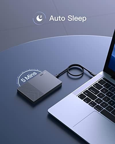 High-Speed Inateck USB 3.2 Gen 2 Hard Drive Enclosure for 2.5 Inch SSDs & HDDs – 6 Gbps Transfer with UASP Technology, Shock-Resistant Silicone Case, Tool-Free Setup for Effortless Storage Expansion