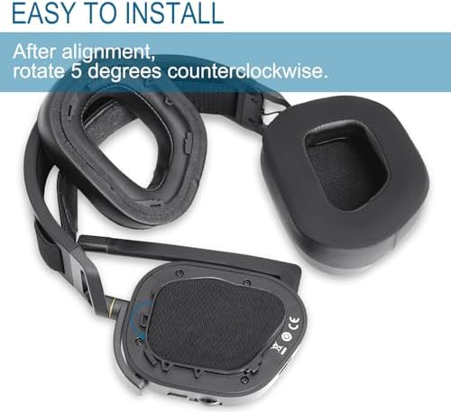 Ultimate Comfort Upgrade for Corsair HS80 RGB Gaming Headsets – Replacement Ear Pads with High-Density Noise-Canceling Foam and Breathable Mesh for Enhanced Sound Isolation and Long-Lasting Gaming Enjoyment