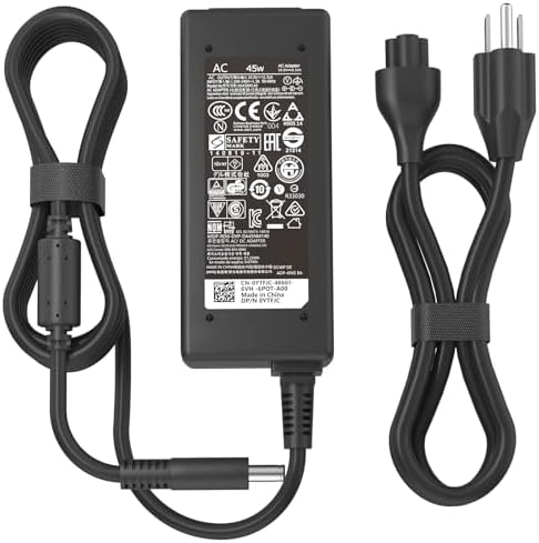 Powerful 65 W USB-C Laptop Charger for Dell – Optimized for XPS & Latitude Series – Lightweight, Travel-Friendly AC Adapter with Advanced Safety Mechanisms – Perfect for Home and Office Use – Versatile Fast Charging Solution for Enhanced Device Performance and Protection