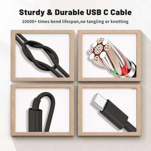 45 W Samsung Super Fast Charger Duo with 10 ft USB C to C Cable – Ultimate Charging Solution for Galaxy S25/S24/S23/S22 Series and Note 20/10 – Enhanced Speed, Versatile Use, and Durable Design for Everyday Convenience