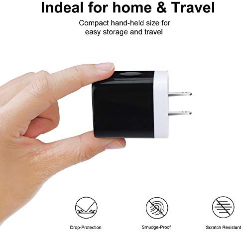 Sicodo 3-Pack USB Wall Charger Adapter – Universal 3.1 A Multi-Port Fast Charging Block for i Phone 16/15/14/13/12 SE/11 Pro, Samsung Galaxy S24/S23/S22/S21 Ultra, and Google Devices – Compact Travel Charger for On-the-Go Power Solutions