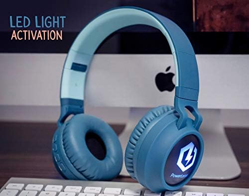 Kid-Friendly Bluetooth Headphones with LED Lights – Safe 85 d B Volume Limit for Young Ears, Foldable Design for Travel Ease, Micro SD Card Playback, Integrated Mic for Calls – Perfect Wireless Audio for Kids’ Adventures and Learning