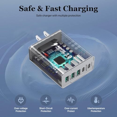 Power Up Your Productivity with the Ultimate 210 W USB-C Fast Charging Hub: Versatile 8-Port Ga N Charging Station with PD 65 W Adapter for Seamless Compatibility Across Mac Book, Dell Laptops, i Phone 16/15, and Galaxy S22/S23 – Your Essential Power Solution for Home and Office Efficiency