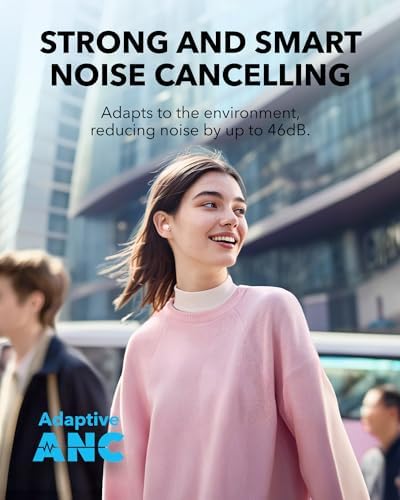 Anker Soundcore A30 i Stylish Noise Cancelling Earbuds – Ultra-Lightweight Wireless Headphones with IP54 Water Resistance, 15-Hour ANC Playtime, and Bluetooth 5.4 Connectivity for Superior Audio Performance – Fashion-Forward Design Meets Premium Sound Quality