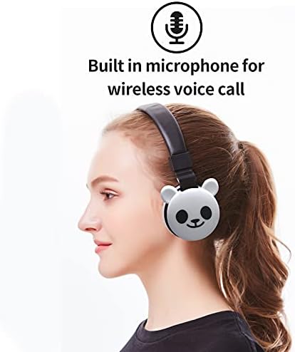 Safe and Fun Black Cat Wireless Over-Ear Headphones for Kids Aged 3-12 – 85 d B Volume Limiter, 30-Hour Playtime, Bluetooth 5.0, FM Radio & TF Card Support – Exceptional Audio Experience for Young Listeners with Ultimate Safety Features