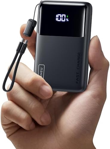 Ultra-Slim INIU Power Bank 10000 m Ah – 45 W PD Fast Charging Portable Charger with Dual USB-C Ports for i Phone 16, Samsung S25, Google Pixel, and More – Essential Travel Companion for On-the-Go Power Needs