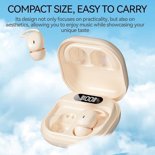 Revolutionary Sleep Earbuds for Side Sleepers – Bluetooth 5.49 Noise-Cancelling Wireless Headphones with IPX6 Waterproofing – Designed for Ultimate Comfort and Deep Restful Sleep Experience