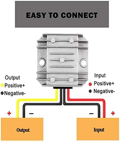 High-Performance 50 W Waterproof DC-DC Converter – Transform 12 V/24 V to 5 V at 10 A for Automotive and Outdoor Applications – Robust Power Supply with IP67 Protection and Versatile Compatibility