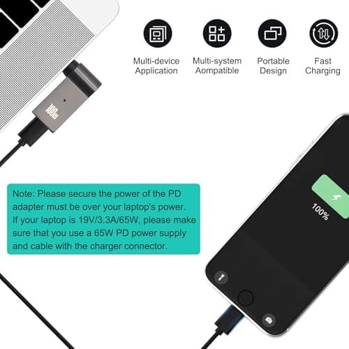 High-Performance Type-C to DC 4.5 x 3.0 mm Laptop Charging Adapter – 100 W Power Delivery for HP Devices – Durable Zinc Alloy Construction with 90° Angle for Optimal Space Efficiency – Rapid Charge Compatibility from 18 W to 100 W – Lightweight, Portable Design Perfect for Professionals On-the-Go – Secure and Stable Connection for Safe Usage – Ideal Accessory for Tech Enthusiasts and Mobile Power Users