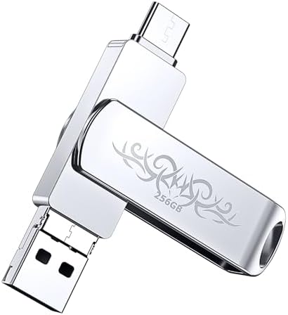 FYRIS 3-in-1 i Phone Flash Drive – 256 GB MFi Certified External Storage for Photos and Videos | USB, Type-C, Lightning Compatibility | Sleek Skull Design for i Pads, Galaxy Phones, Macs, and PCs | High-Speed Data Transfer for Effortless File Management
