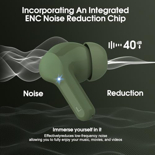 Elevate Your Sound Experience with Premium Wireless Earbuds – Advanced Bluetooth 5.4, Hi-Fi Stereo Audio, and ENC Noise Cancellation for Crystal-Clear Calls, IP7 Waterproof Design for Active Lifestyles, 48-Hour Playtime with LED Battery Display, Chic Rose Gold Finish for Everyday Elegance in Sports and Leisure