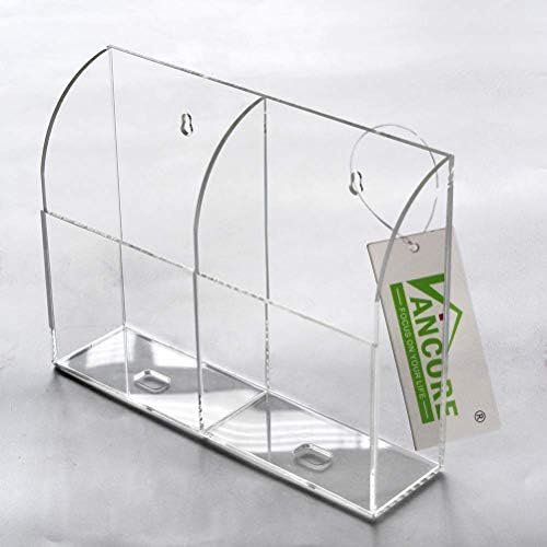 VANCORE Premium Clear Acrylic Wall-Mounted Charging Station: Ultimate Phone Holder & Remote Control Organizer with Triple Charging Ports for Streamlined Device Management – Chic Space-Saving Design for Every Room