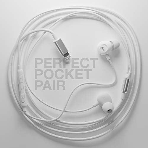 Thore Lightning Earbuds for i Phone – MFi Certified Wired In-Ear Headphones with Mic – High-Fidelity Sound for i Phone 7/8 Plus, X, XR, 11, SE, 12, 13, 14 Pro Max – Ultra-Portable White Design for Music & Calls – Premium Audio Experience
