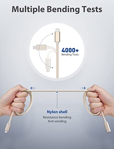 Stouchi 6.6 FT USB-C Extension Cable – Type C 3.1 Male to Female, Ultra-Fast Charging & Data Transfer for PSVR2, Galaxy S23, i Pad Mini/Pro, Mac Book Air M1/M2, and Mag Safe – Enhanced Connectivity & Durability for Gaming and Streaming