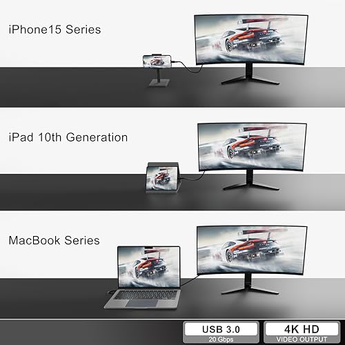 Experience Unmatched Connectivity with the Linking Forward 3 ft USB C Charger Cable – 100 W USB 3.0 E-Marker for i Phone 15, i Pad, Mac Book, Samsung Galaxy S24 Ultra & More – Superior 4 K@60 Hz Display and Fast Charging Efficiency. This high-performance USB C to USB C monitor cable is engineered for seamless data transfer and rapid charging, making it ideal for both professional and personal use. With its remarkable 100 W power delivery, you can power up your devices quickly while enjoying stunning visuals at 4 K@60 Hz on compatible displays. The durable construction ensures longevity, while versatile compatibility with leading brands like Apple and Samsung enhances your tech ecosystem. Elevate your digital experience whether you’re streaming, gaming, or working remotely with a reliable connection that keeps you productive and connected. The Linking Forward cable is your ultimate solution for fast, efficient, and high-quality connectivity.