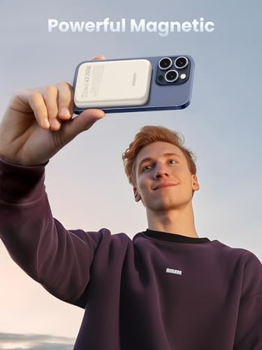 UGREEN Magnetic Power Bank – 10,000 m Ah Wireless Portable Charger for i Phone 16/15/14 Series | PD 20 W Fast Charging Battery Pack with USB-C for Effortless Mag Safe Compatibility | Sleek, Lightweight Design for Ultimate Convenience and Reliability