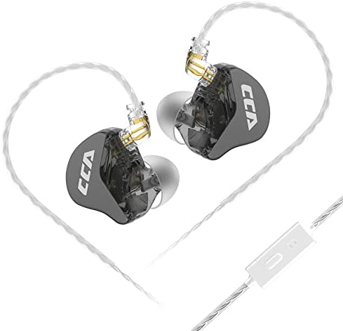 Premium CCA CRA In-Ear Monitor Earphones – Ultra-Thin Dynamic Driver for Superior Clarity & Deep Bass, Tangle-Free Removable Cord with Mic for Seamless Calls, Ergonomic Design for Extended Comfort & Compatibility Across Devices