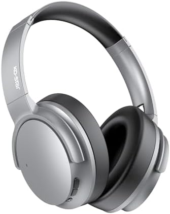 Revolutionize Your Listening Experience with KO-STAR Wireless Over-Ear Headphones – Premium Hi-Res Audio, Advanced Hybrid Active Noise Cancelling, Tailored Deep Bass Settings, and Luxurious Memory Foam Comfort for Unmatched 60-Hour Playback Anywhere You Go
