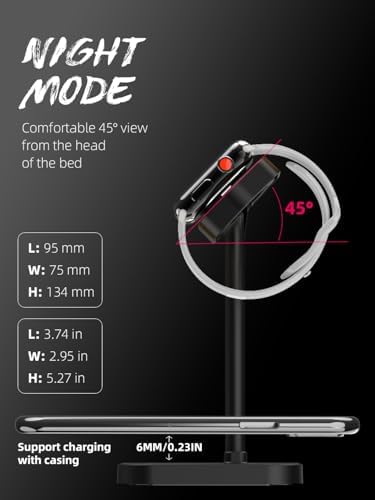 Advanced 2-in-1 Charging Station for i Watch & i Phone – Fast Charging Dock for i Phone 16/15/14/13/12/11/X/8, i Watch Series Ultra/10/9/8/7/6/SE/5/4/3/2/1, and Air Pods 2/3/4 – Elegant White Design for Optimal Device Organization and Speed Boost