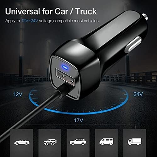 Enhanced Box Wave Car Charger for Spotify Car Thing – Dual USB Port with Integrated Cable for Fast Charging – Sleek Black Design – Perfect for Commuters and Road Trips – High-Speed Smart Chip Technology for Optimal Device Efficiency