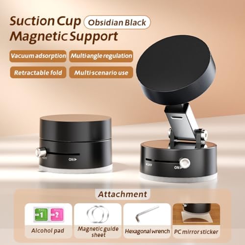 Sleek White Vacuum Magnetic Phone Holder – Ultimate Hands-Free Navigation & Stability for All Smartphones