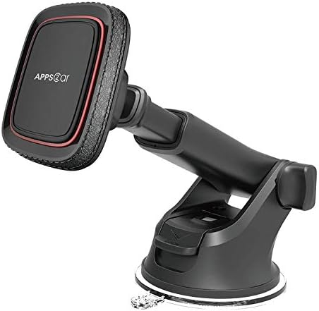 APPS2 Premium Mag Safe Car Mount for i Phone 16/15/14/13/12 – Advanced Dashboard Holder with Strong Suction & Wireless Charging Compatibility – Perfect for Safe Navigation and Hands-Free Calls