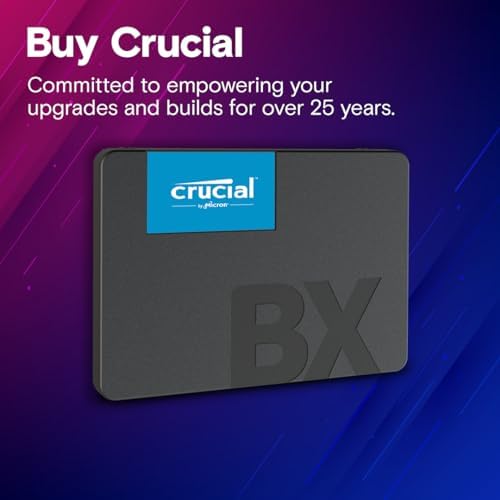 Elevate Your Computing Experience with Crucial BX500 240 GB 3 D NAND SATA 2.5-Inch Internal SSD – Lightning-Fast 540 MB/s Read Speeds for Superior Performance and Enhanced Compatibility Across Devices