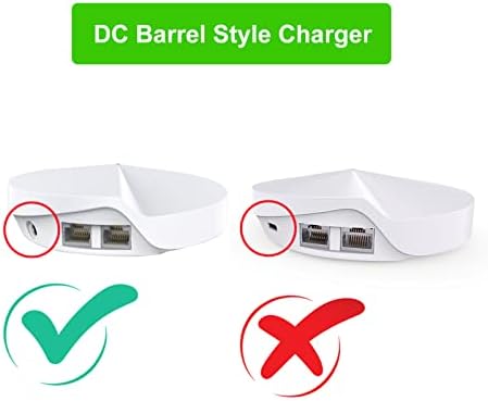 High-Performance 12 V AC Adapter Power Cord for TP-Link Deco M5, M4, X20 Routers – 6.6 ft Durable Replacement Charger with DC Round Connector for Enhanced Wi-Fi Stability and Optimal Device Compatibility