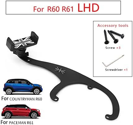 Heinmo 360° Adjustable Car Phone Holder for Cooper R60 Countryman & R61 Paceman – Innovative GPS Cup Mount for Enhanced Smartphone Accessibility and Safe Driving Experience – Universal Compatibility & Easy Installation – Sturdy Cradle Design for Secure Device Support