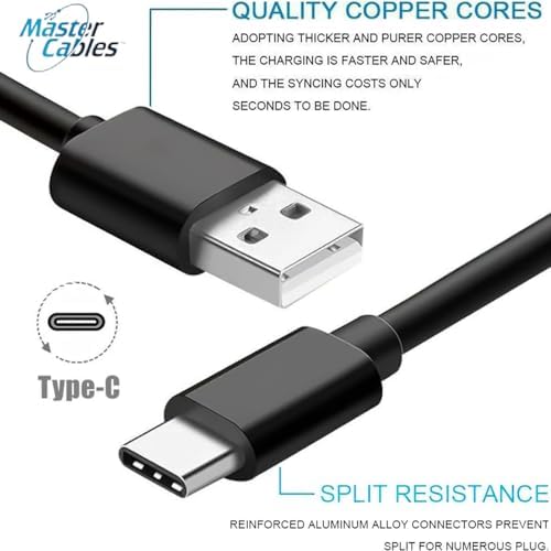 Master Cables Premium USB-C Cable for G-Technology G-Drive – 1 Meter High-Speed Data Transfer & Power Cord – Ideal for G-Drive USB-C, Mobile USB-C, SSD R-Series, Armor ATD, Pro Drives – 3.3 ft Enhanced Performance & Reliability for Seamless Connectivity